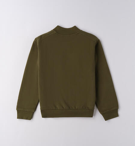 Felpa per ragazzo VERDE MILITARE-5557