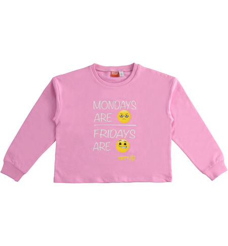 Emoji capsule girl sweatshirt  from 8 to 16 years by iDO ROSA-2811
