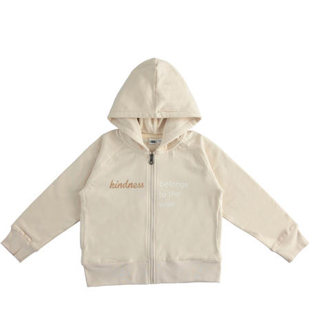 Felpa ragazza con cappuccio - da 8 a 16 anni iDO CRYSTAL GRAY-2911