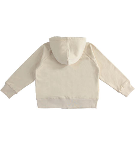 Felpa ragazza con cappuccio - da 8 a 16 anni iDO CRYSTAL GRAY-2911