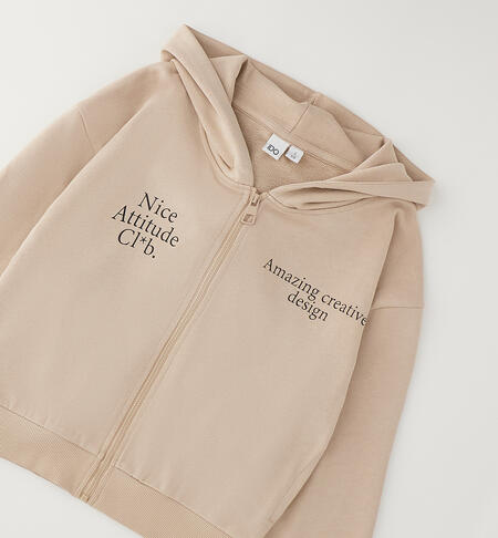 Girl's hoodie BEIGE-0941