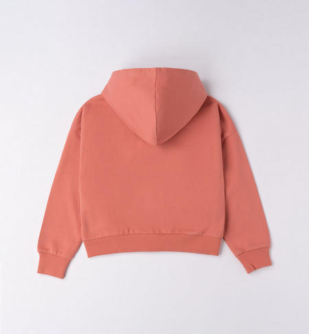 iDO hooded sweatshirt for girls from 8 to 16 years DARK PINK-2024