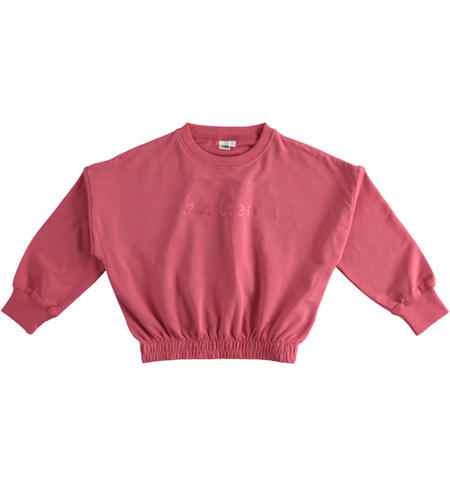 Felpa ragazza con glitter - da 8 a 16 anni iDO SLATE ROSE-2527