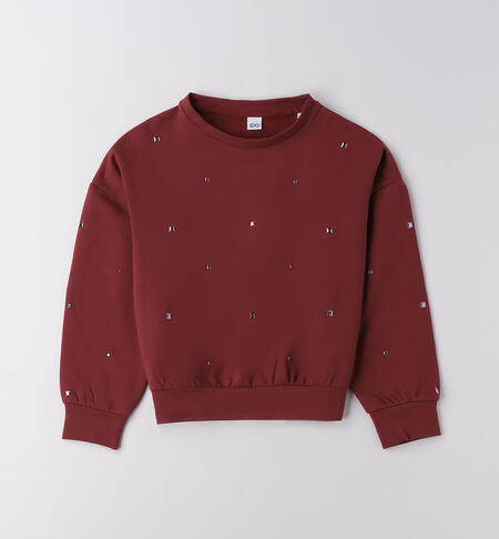 Felpa ragazza con strass RUBY-2552
