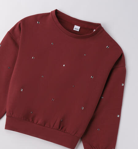 Felpa ragazza con strass RUBY-2552
