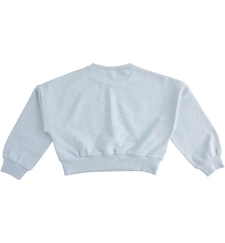 Cropped girl sweatshirt  from 8 to 16 years by iDO AZZURRO-3811