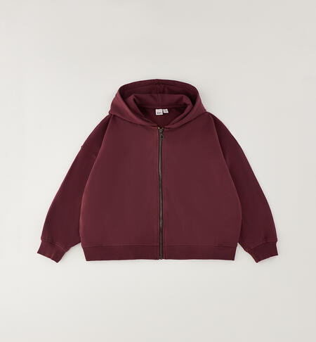 Felpa ragazzi modello unisex ROSSO