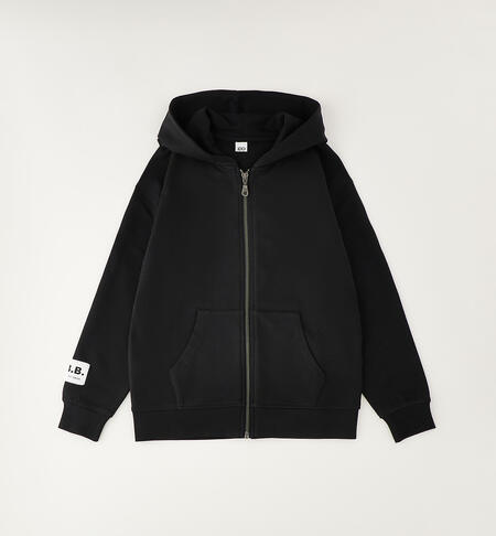 Boys' unisex sweatshirt BLACK