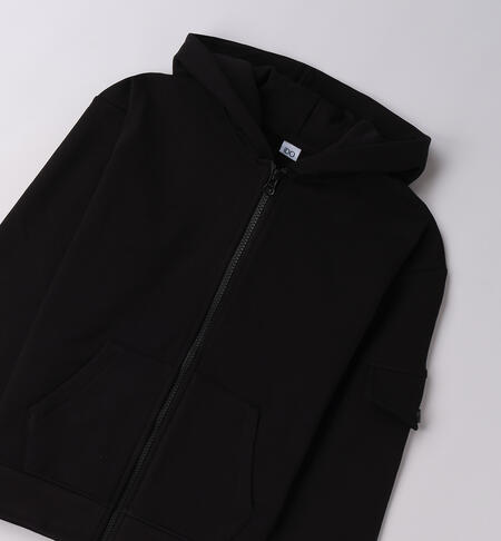 Felpa ragazzi modello unisex NERO-0658
