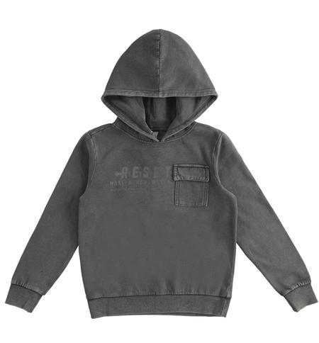 Felpa ragazzo con cappuccio - da 8 a 16 anni iDO GRIGIO-0567