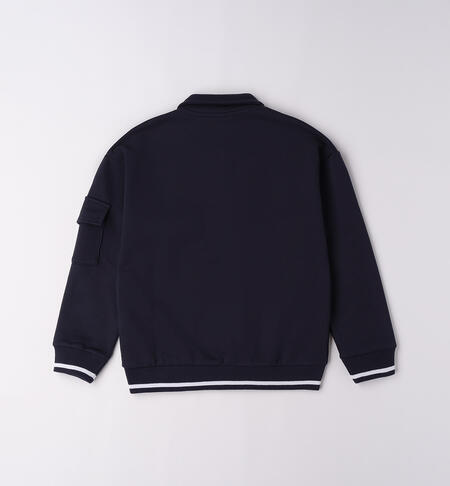 Boys` cotton sweatshirt NAVY-3885