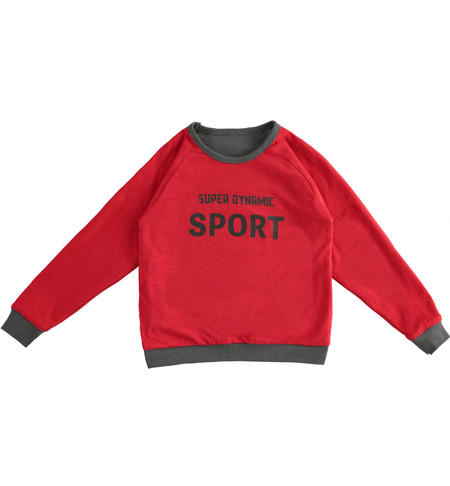 Reversible boy sweatshirt  from 8 to 16 years by iDO GRIGIO-0567