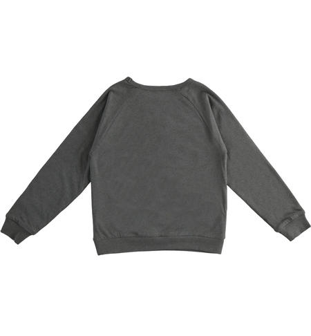 Reversible boy sweatshirt  from 8 to 16 years by iDO GRIGIO-0567