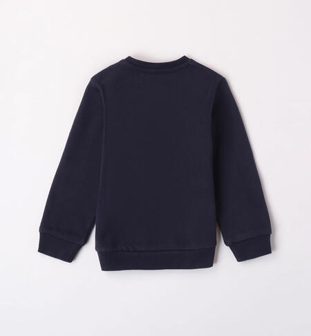 iDO sweatshirt with embroidered jeep for boys aged 9 months to 8 years NAVY-3885