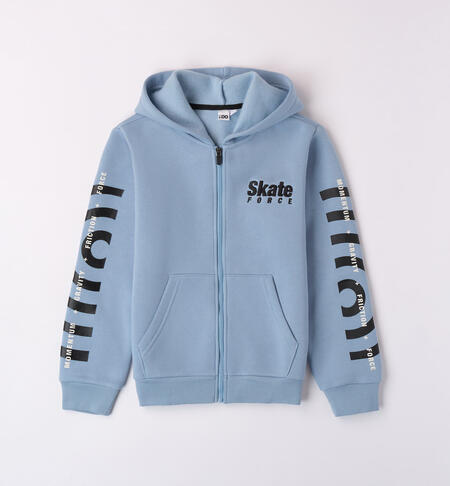 iDO skate-themed sweatshirt for boys aged 8 to 16 years AZZURRO-3873