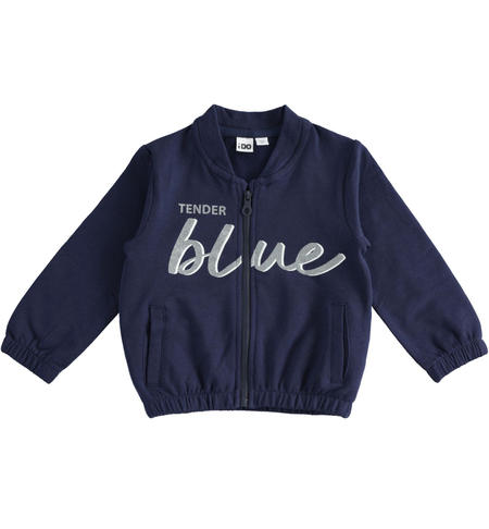 Sports sweatshirt for girls from 9 months to 8 years iDO NAVY-3854