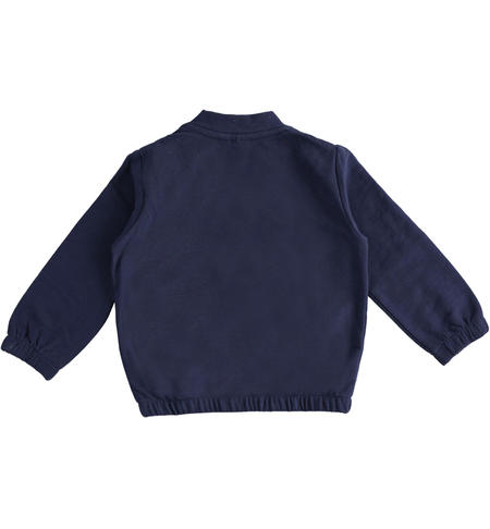 Sports sweatshirt for girls from 9 months to 8 years iDO NAVY-3854