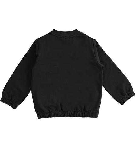 Sports sweatshirt for girls from 9 months to 8 years iDO NERO-0658