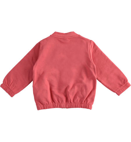 Sports sweatshirt for girls from 9 months to 8 years iDO SLATE ROSE-2527