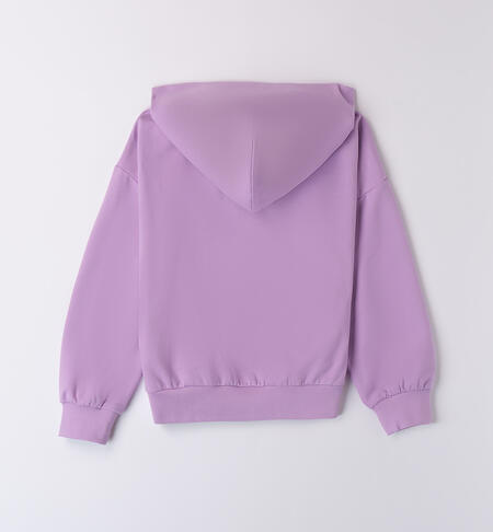 Girl's sporty sweatshirt LILAC-3325