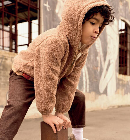 Felpa teddy bambino MARRONE