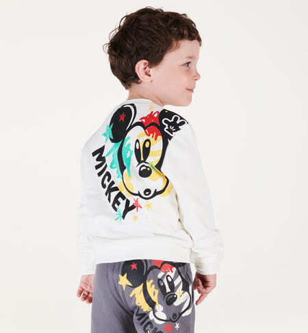 iDO Disney Mickey Mouse sweatshirt for boys from 3 to 8 years MILK-0111