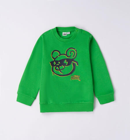 iDO green sweatshirt for boys aged 9 months to 8 years VERDE-5135