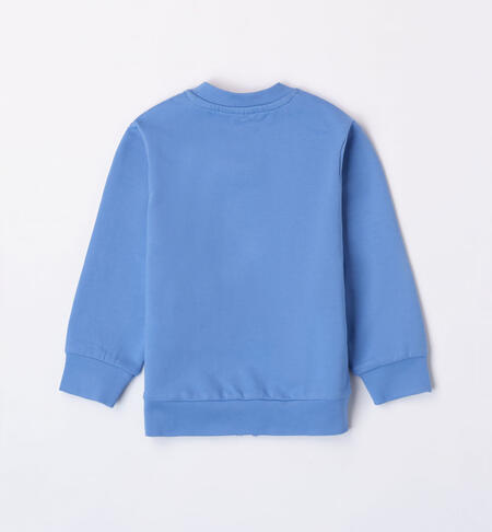 iDO lightweight sweatshirt for girls from 9 months to 8 years AZZURRO-3637