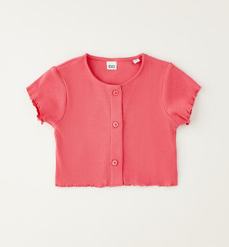 Ribbed jacket for girls ROSA-2325