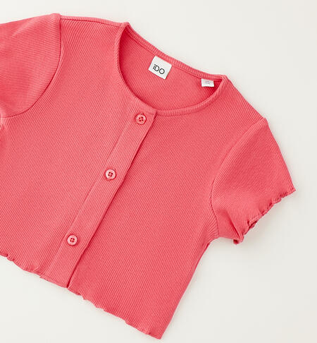 Giacca a costina bambina ROSA-2325