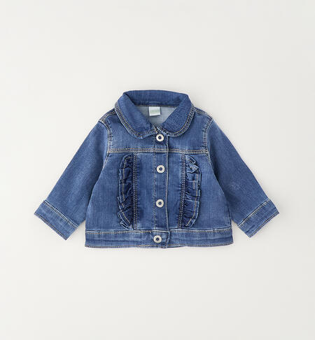 Giacca di jeans neonata STONE WASHED CHIARO-7400