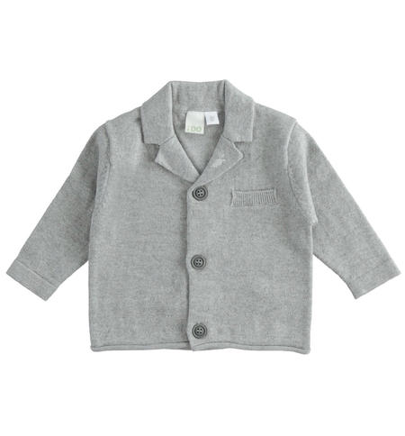Elegant baby boy jacket from 1 to 24 months iDO GRIGIO MELANGE-8992