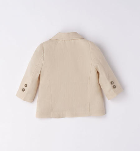 Giacca elegante neonato in lino da 1 a 24 mesi iDO BEIGE-0451