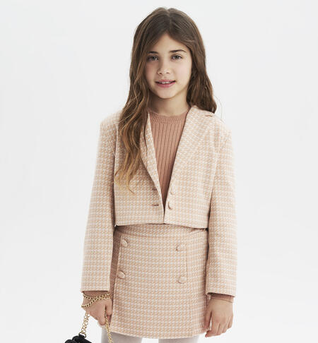 Girls' elegant jacket BEIGE