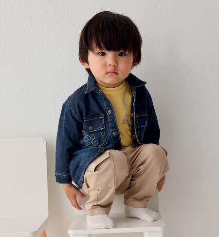Giacca jeans neonato BLU