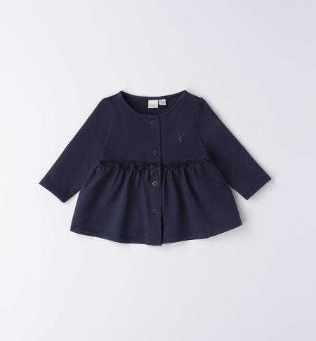 iDO fleece jacket for baby girl from 1 to 24 months NAVY-3854