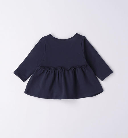 iDO fleece jacket for baby girl from 1 to 24 months NAVY-3854