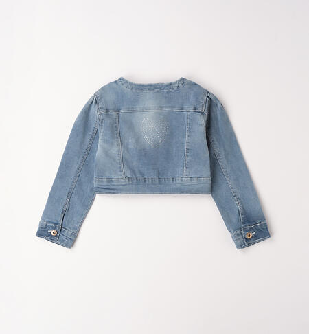 Giacca per bambina iDO BLU CHIARO LAVATO-7310