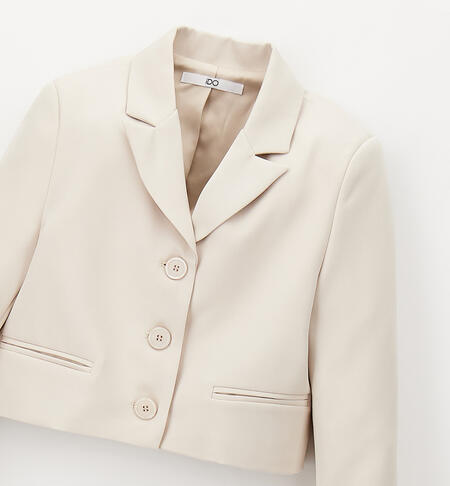 Giacca per ragazza elegante BEIGE-0434