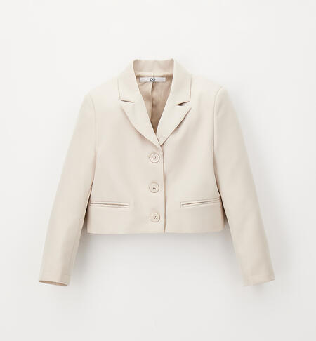 Giacca per ragazza elegante BEIGE-0434