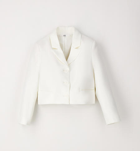 Elegant girls' jacket CREAM