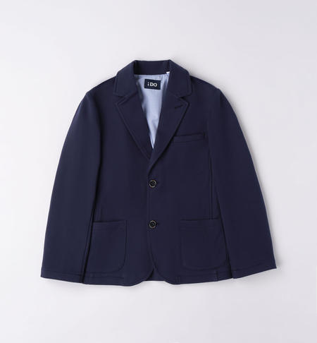 Boy's jacket in jersey fleece BLUE