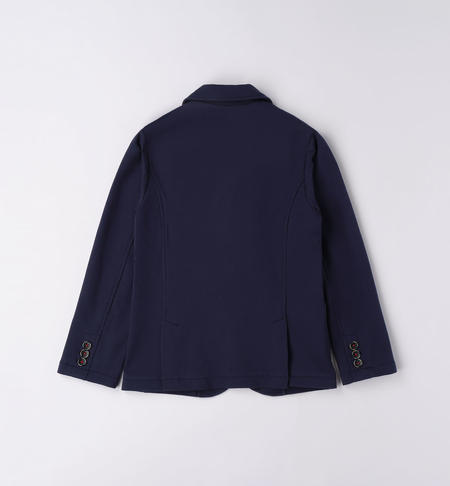 iDO jersey fleece jacket for boys from 8 to 16 years NAVY-3854