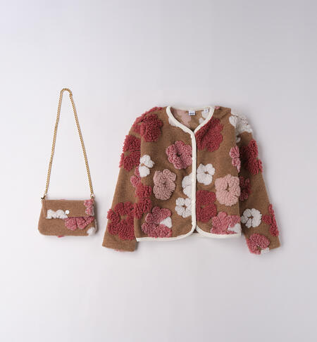 Giacchetto con borsa MARRONE