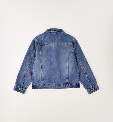 Boys' denim jacket STONE WASHED CHIARO-7400