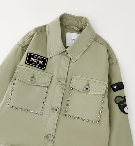 Giacchetto per ragazza iDO VERDE MILITARE-4836