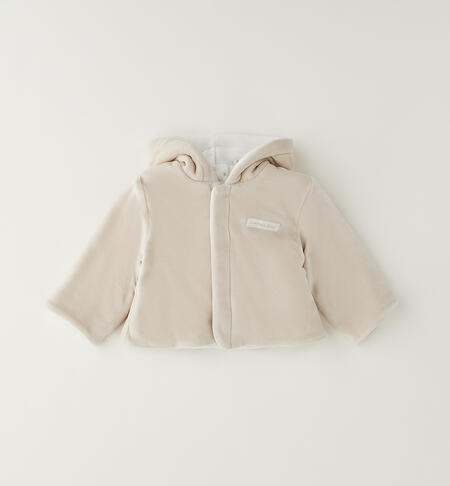Reversible jacket for newborns BEIGE