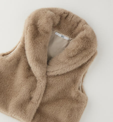 Elegant girl's vest BEIGE-0941