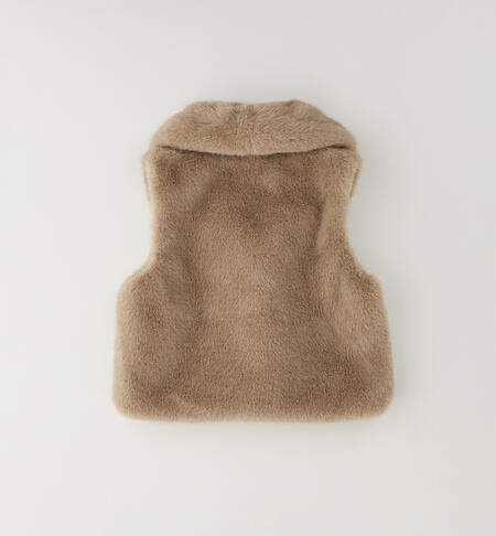 Elegant girl's vest BEIGE-0941