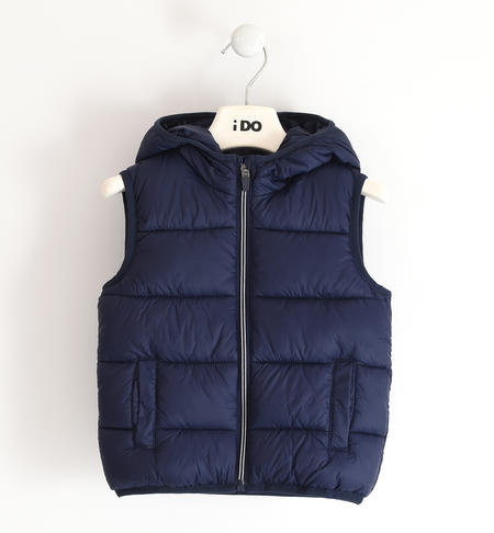 Boy vest with hood BLUE
